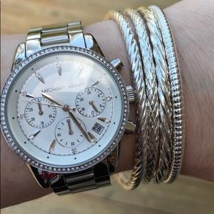 Michael Kors Stainless Steel Ritz Watch
